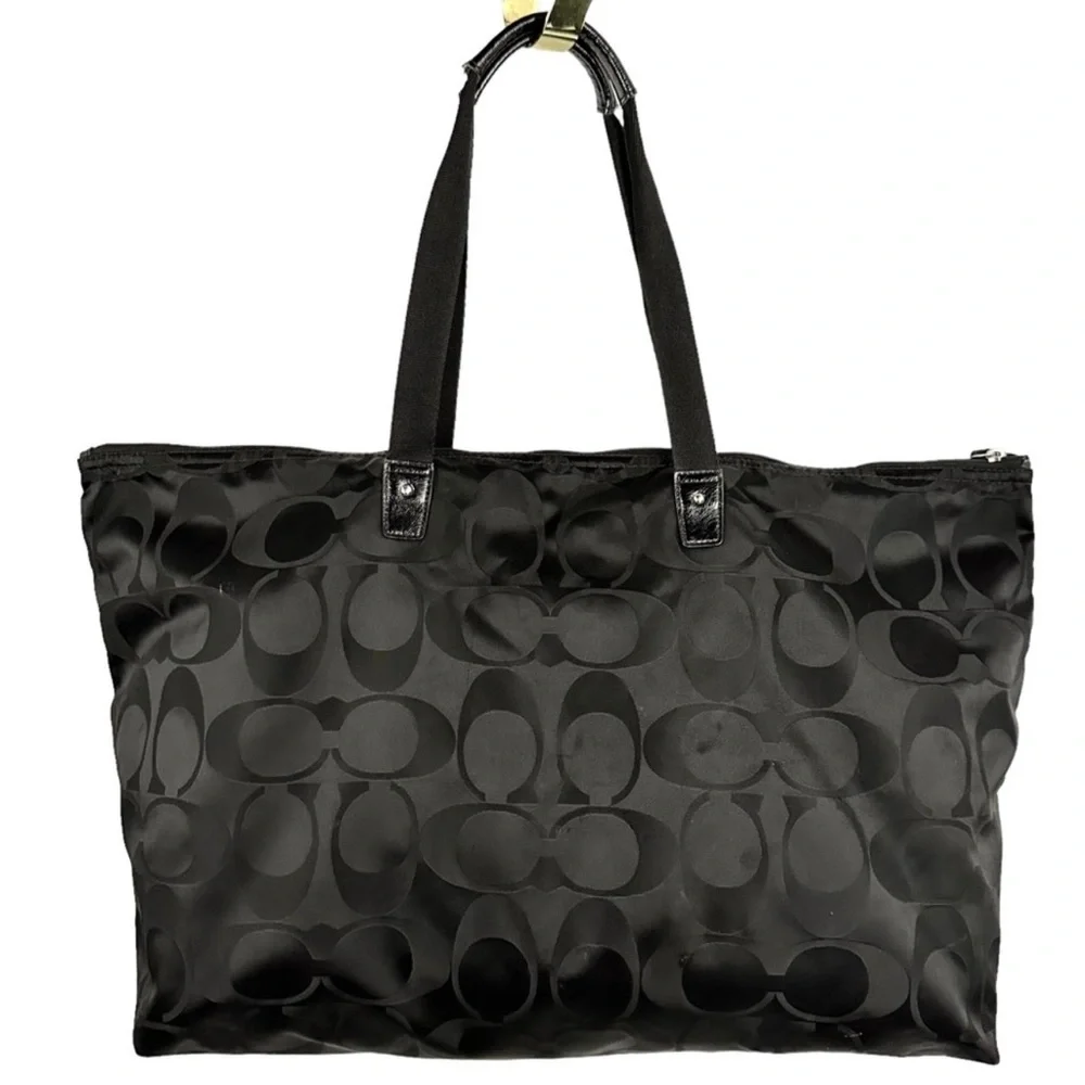 Coach All Black Travel Getaway  Bag - Picture 2 of 13
